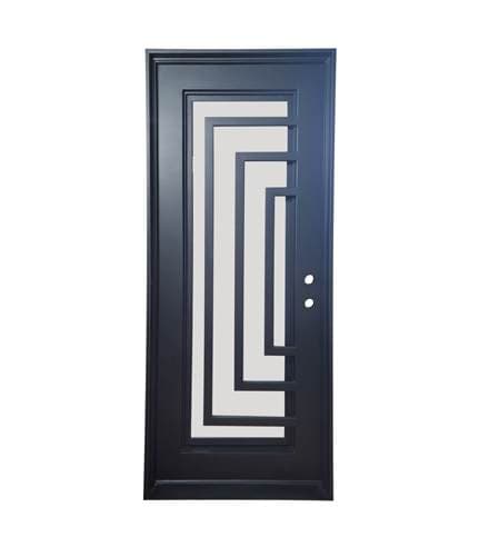 Geometric entry door