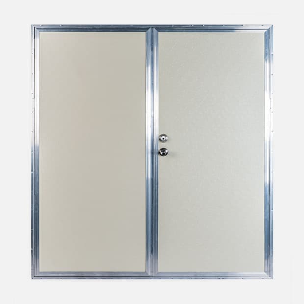 Double utility access door