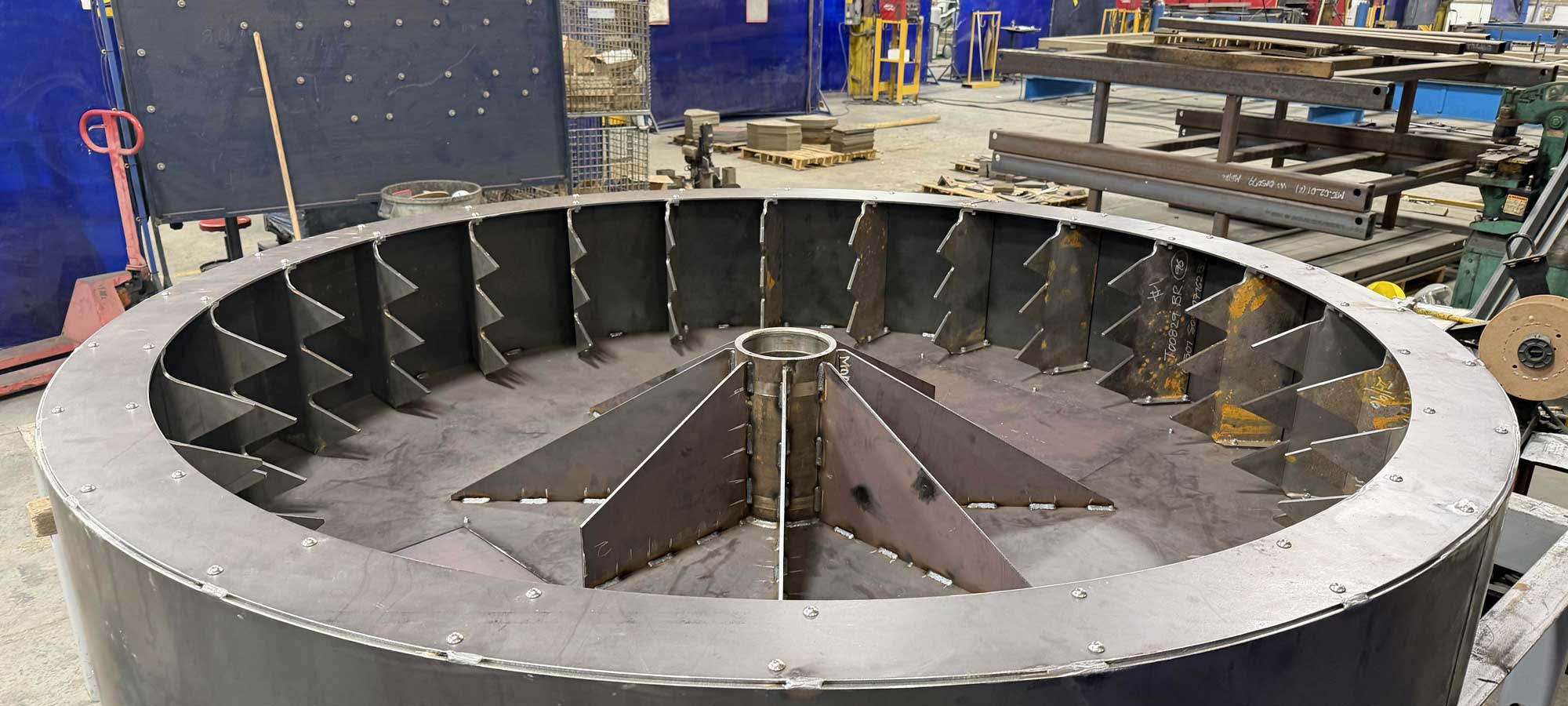 Circular fabricated assembly