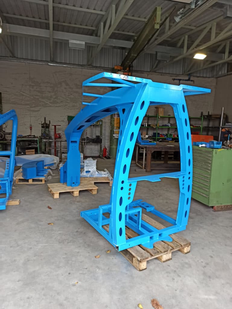 CNC machine body frame