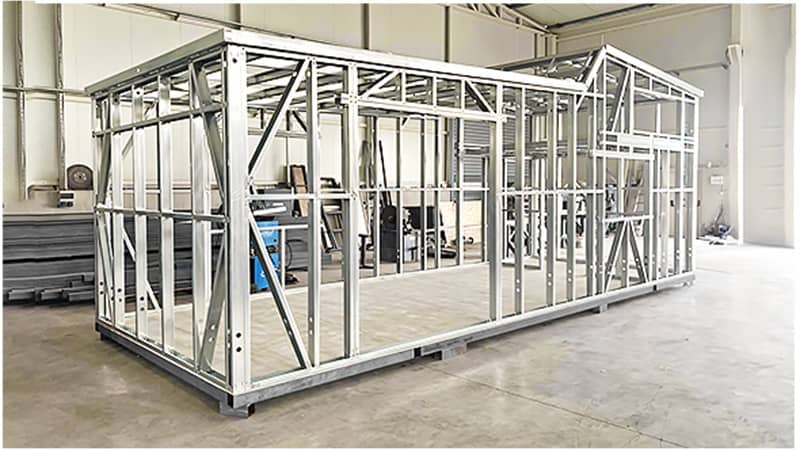 Modular enclosure frame