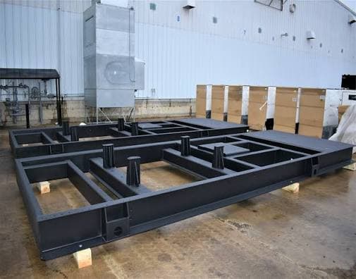 Machine base skid frame