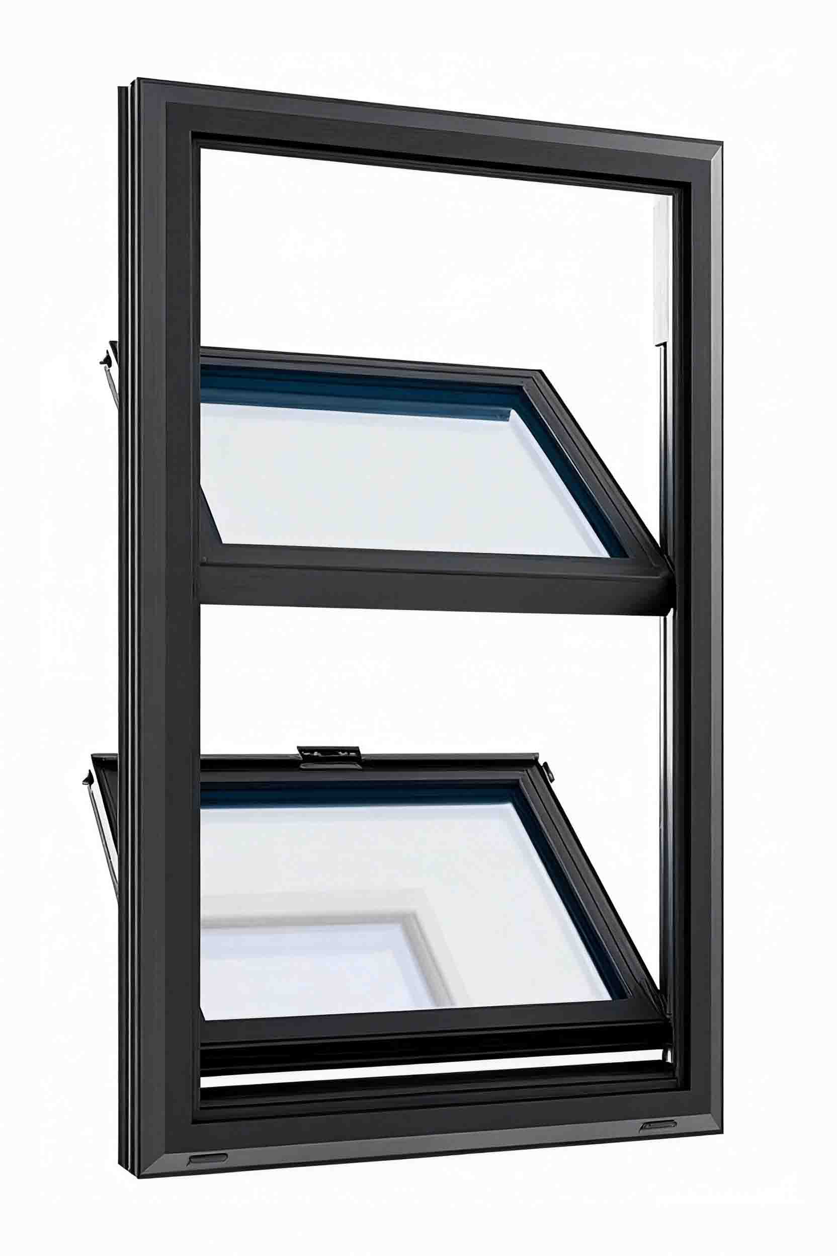 Double awning window